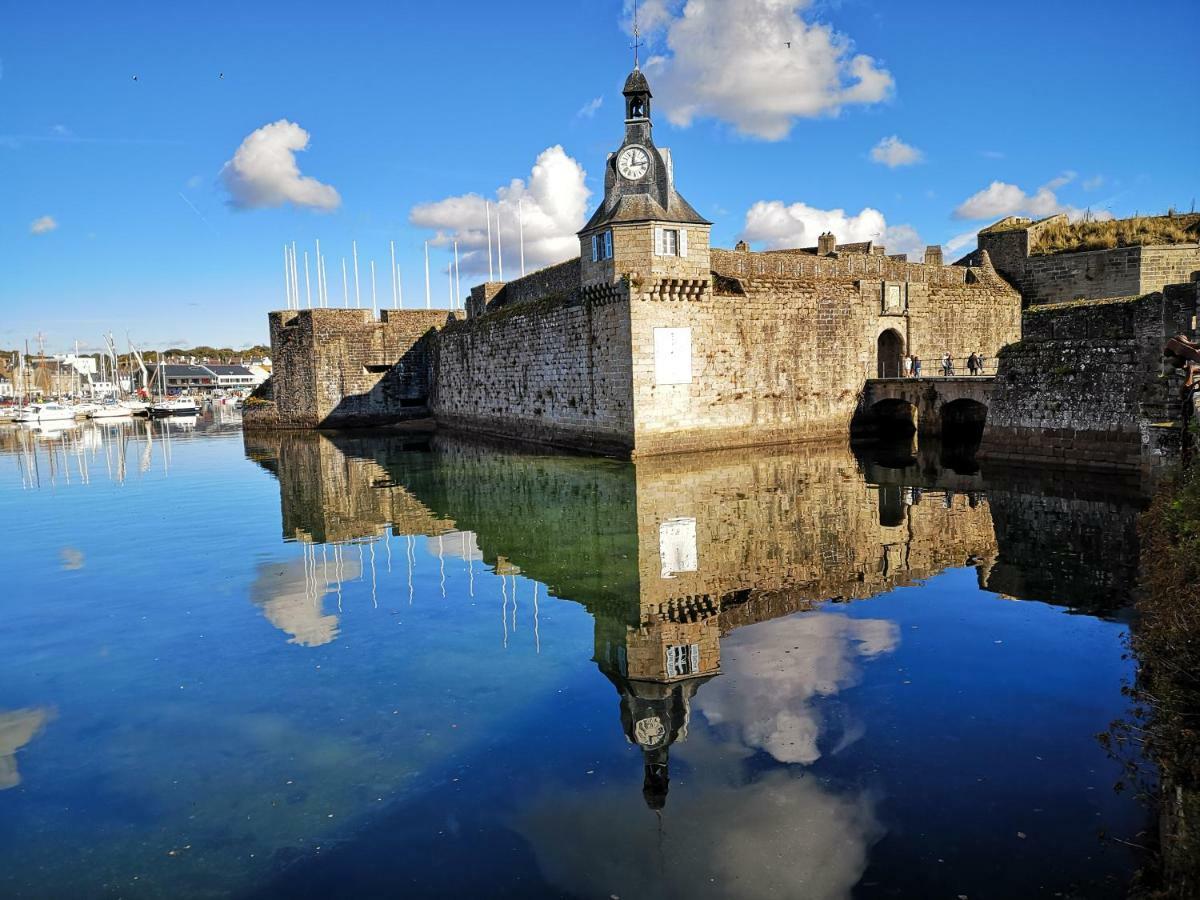 Splendide Vue Face A La Mer Avec Garage Concarneau Bagian luar foto